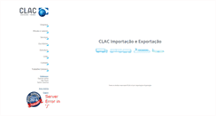Desktop Screenshot of clacimportacao.com.br